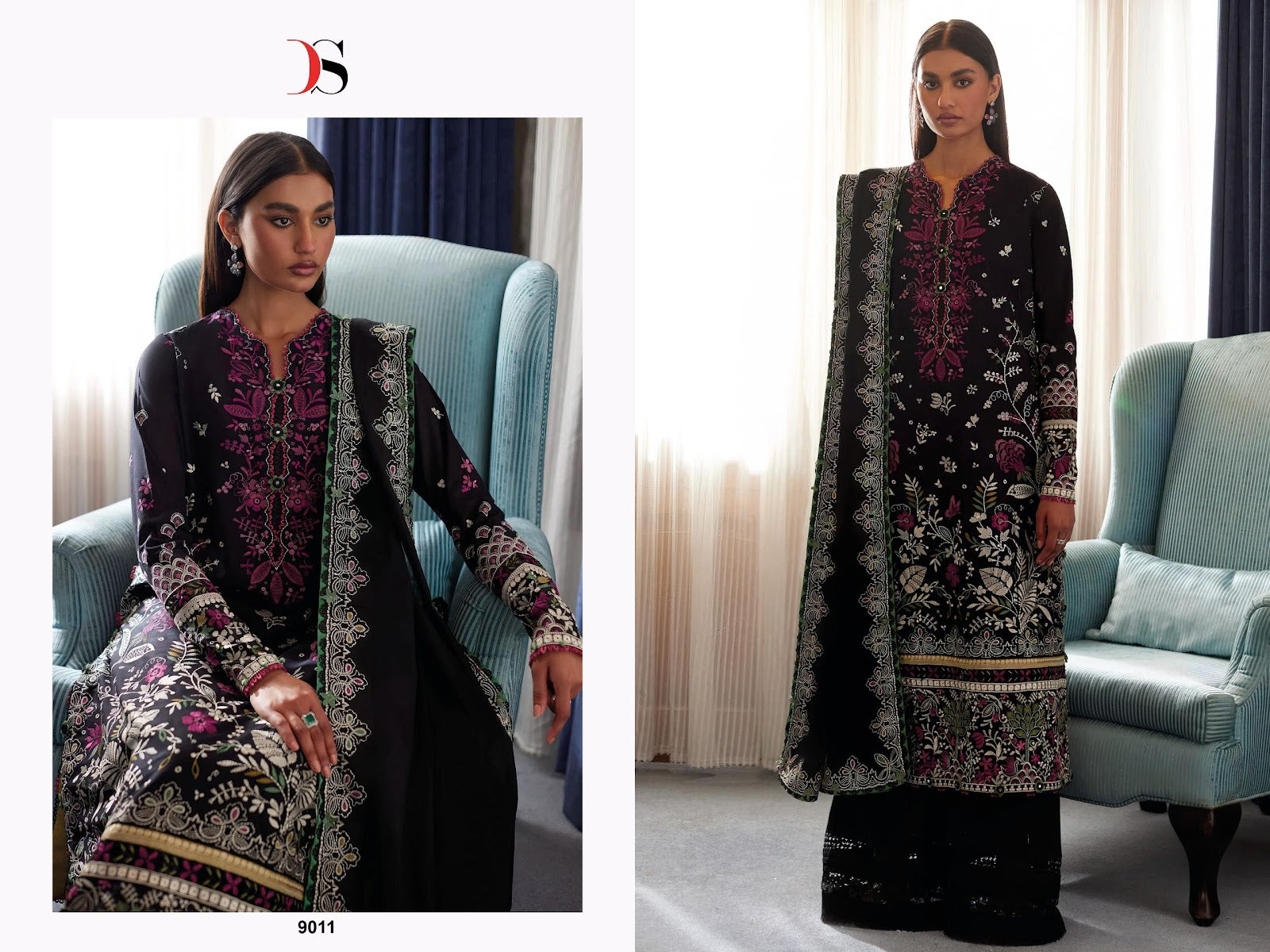 Elan Lawn 25 Deepsy Cotton Pakistani Patch Work Suits Manufacturer Gujarat