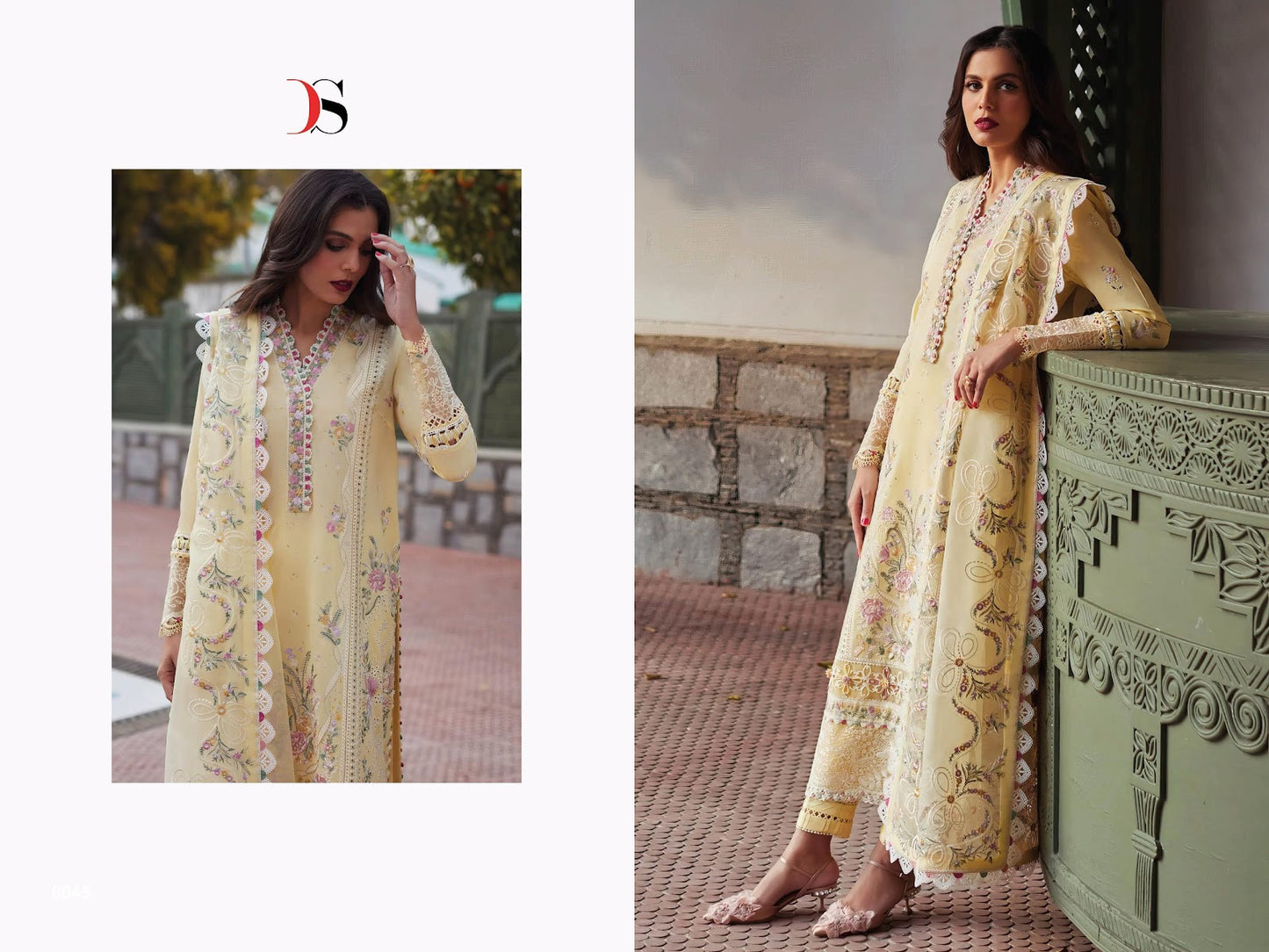 Elan Lawn 25 Deepsy Cotton Pakistani Patch Work Suits Manufacturer Gujarat