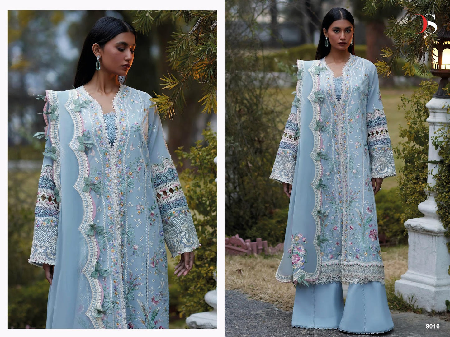 Elan Lawn 25 Deepsy Cotton Pakistani Patch Work Suits Manufacturer Gujarat
