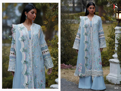 Elan Lawn 25 Deepsy Cotton Pakistani Patch Work Suits Manufacturer Gujarat