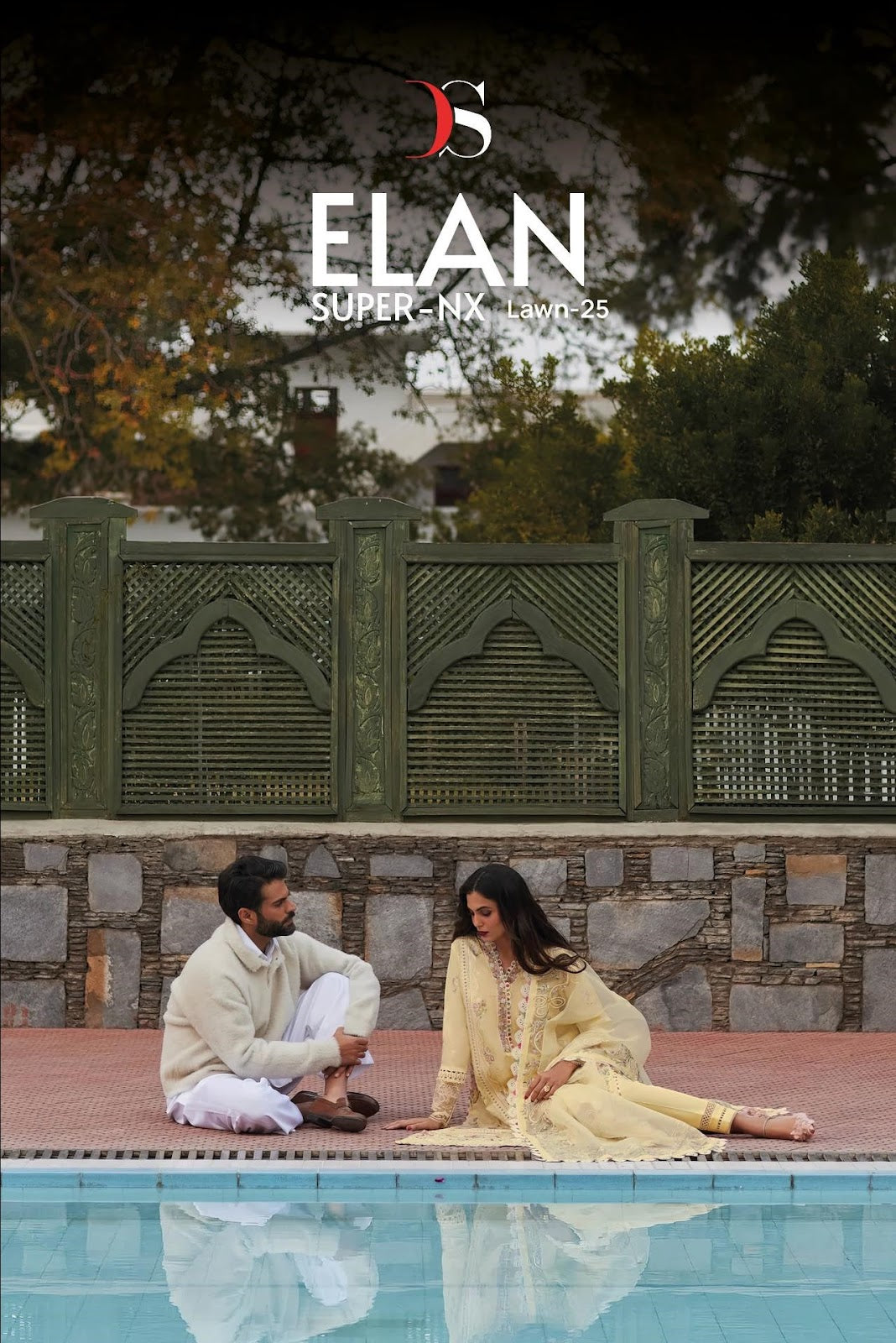 Elan Lawn 25 Super Nx Deepsy Cotton Pakistani Patch Work Suits Wholesale Rate