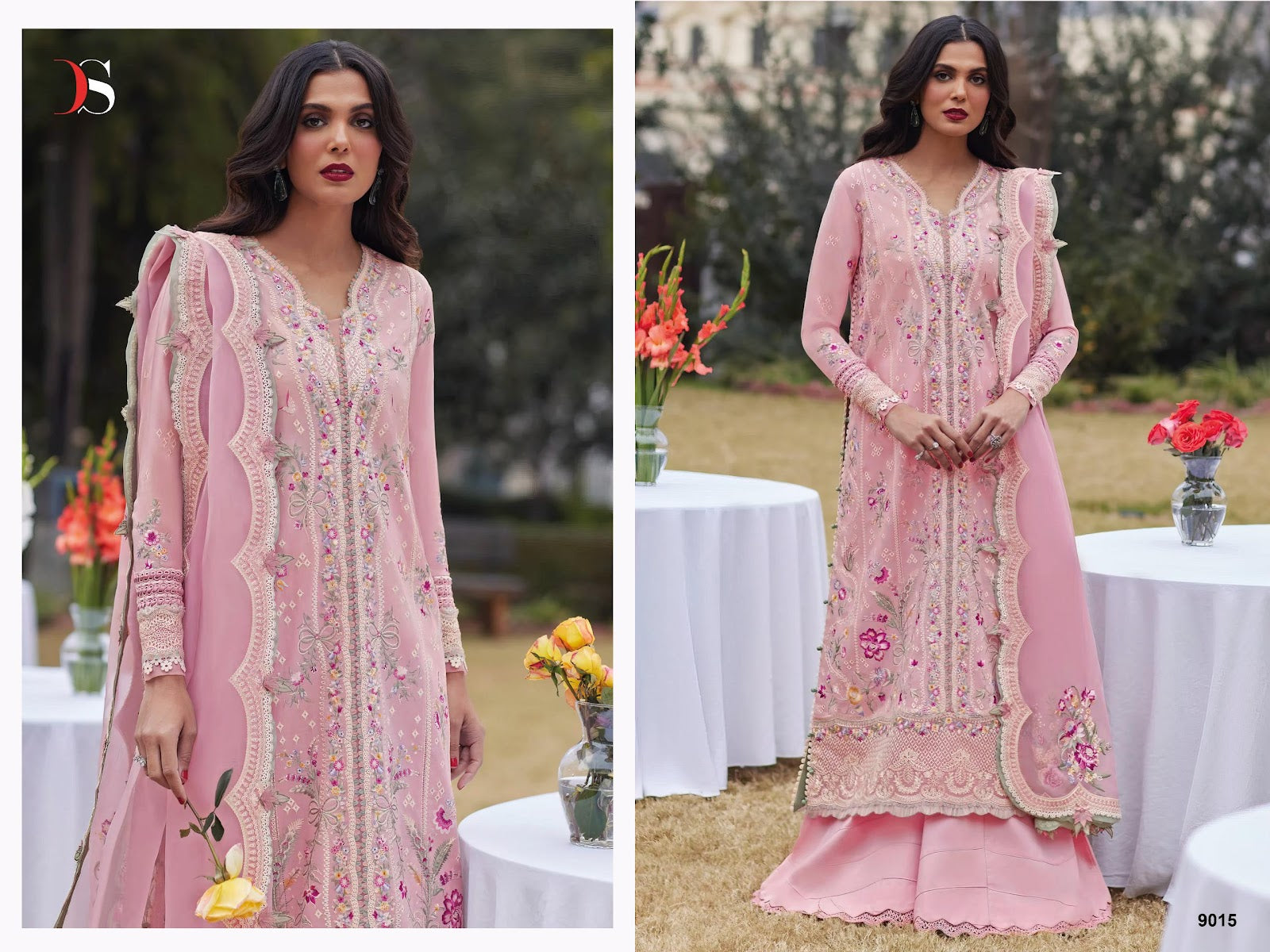 Elan Lawn 25 Super Nx Deepsy Cotton Pakistani Patch Work Suits Wholesale Rate