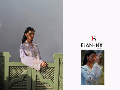 Elan Nx Lawn 25 Deepsy Cotton Pakistani Patch Work Suits Exporter India