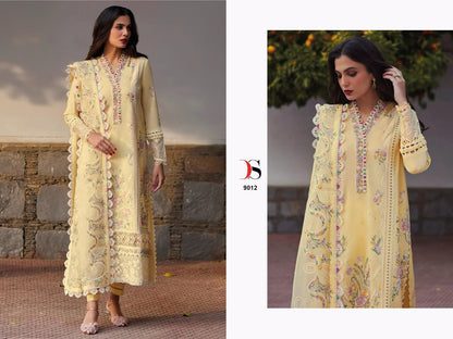 Elan Nx Lawn 25 Deepsy Cotton Pakistani Patch Work Suits Exporter India