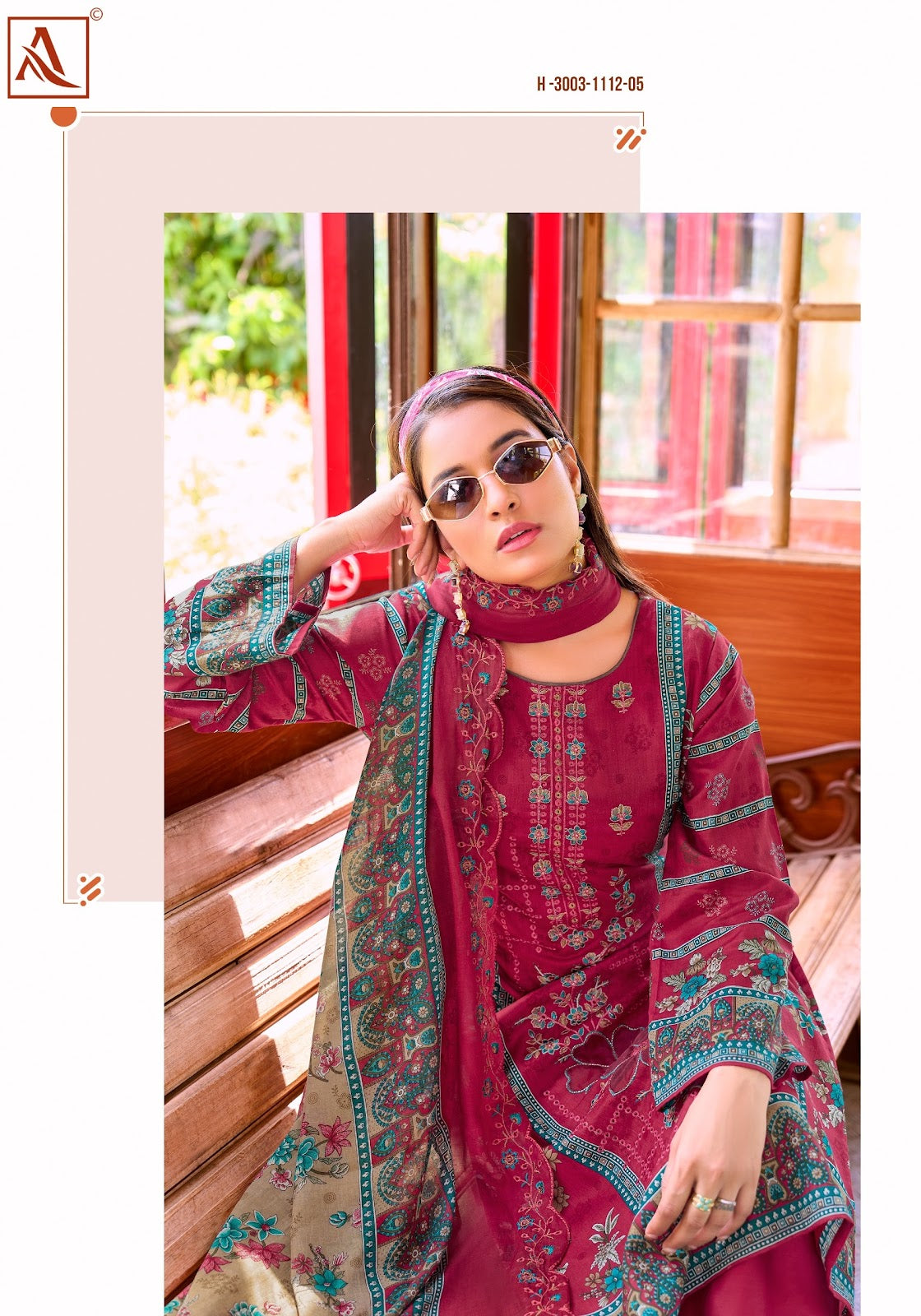 Elan Royale Alok Cambric Cotton Karachi Salwar Suits Exporter India