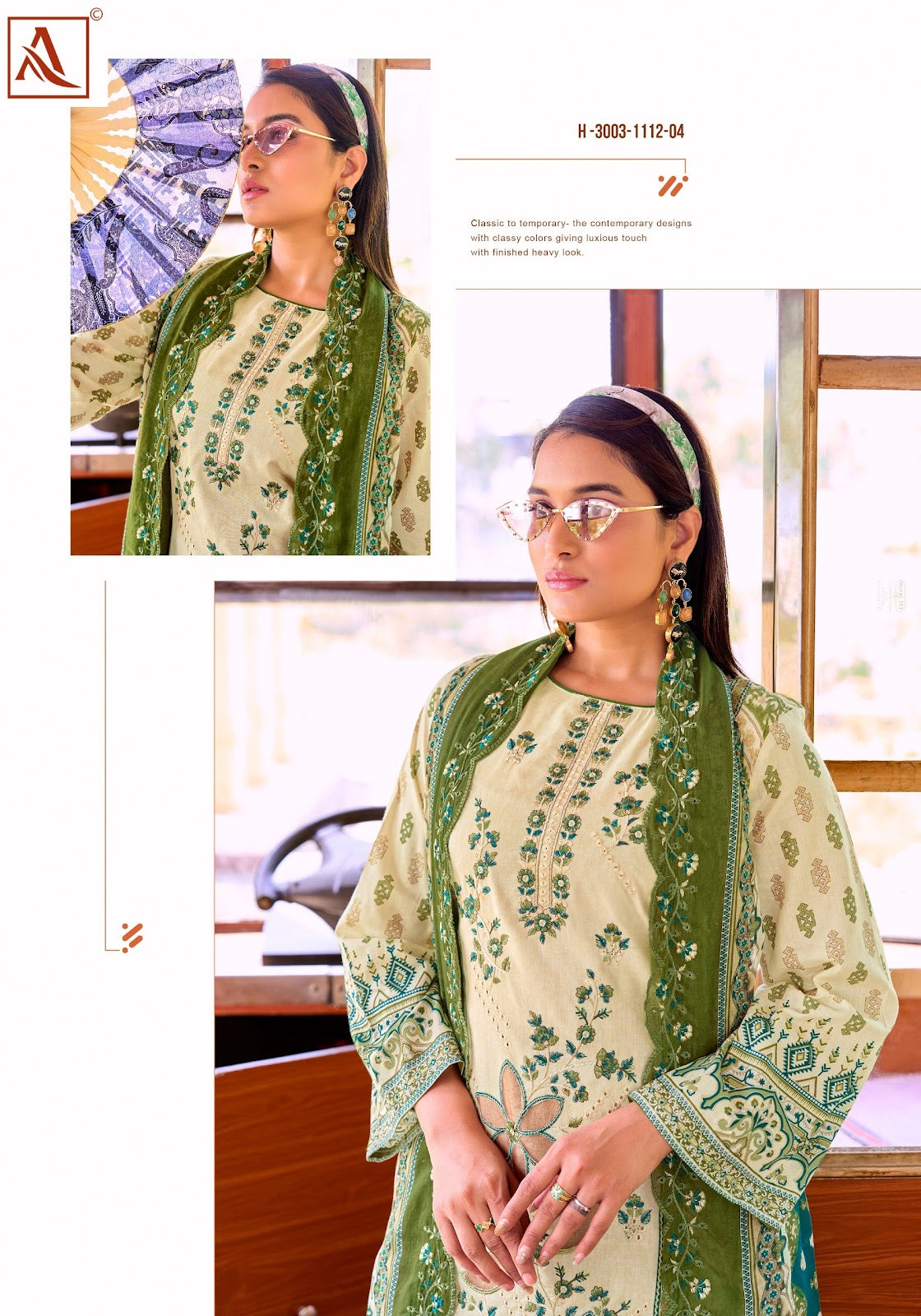 Elan Royale Alok Cambric Cotton Karachi Salwar Suits Exporter India