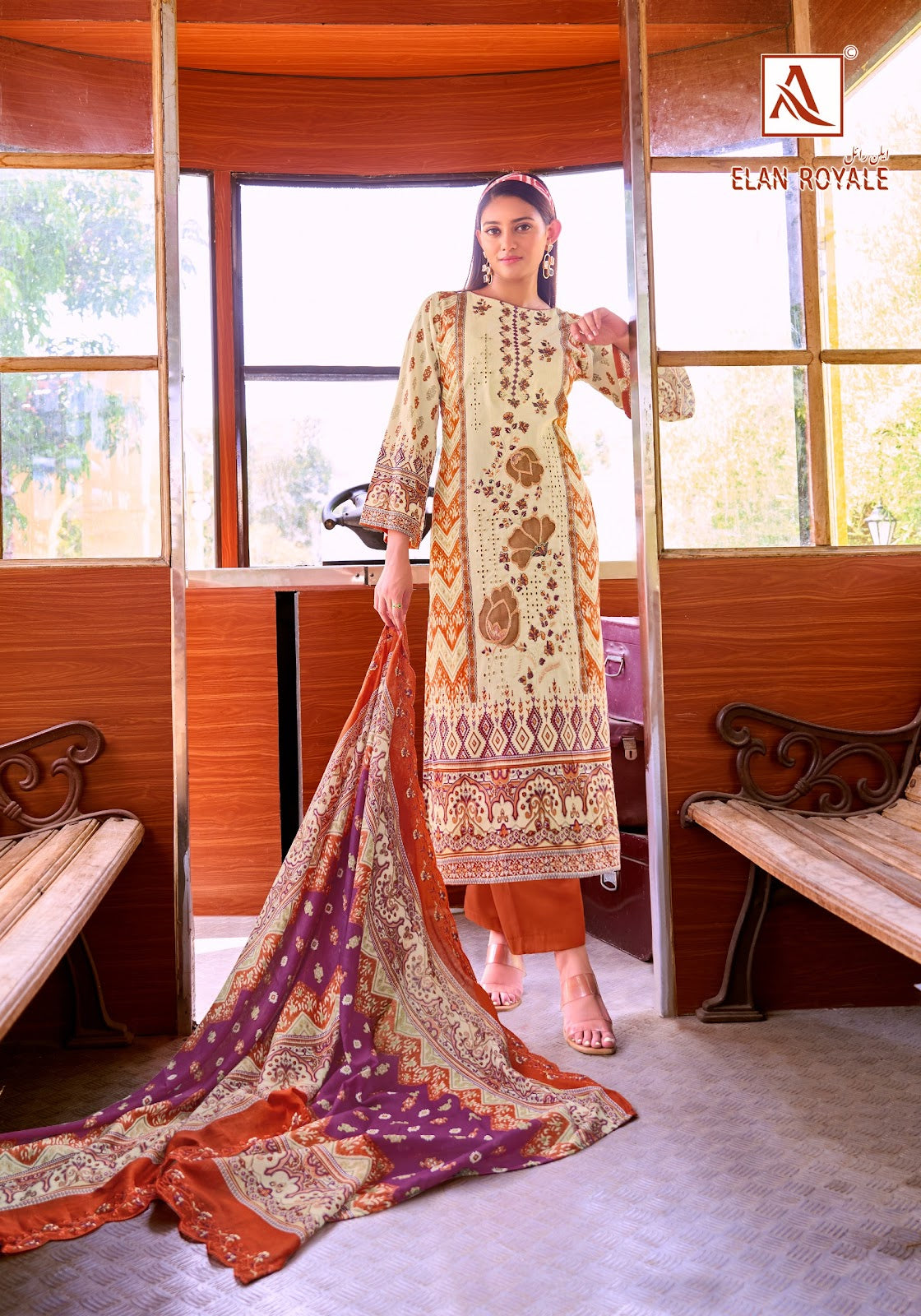 Elan Royale Alok Cambric Cotton Karachi Salwar Suits Exporter India