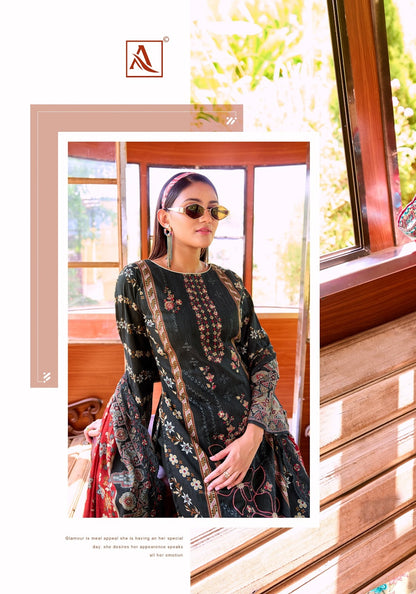 Elan Royale Alok Cambric Cotton Karachi Salwar Suits Exporter India