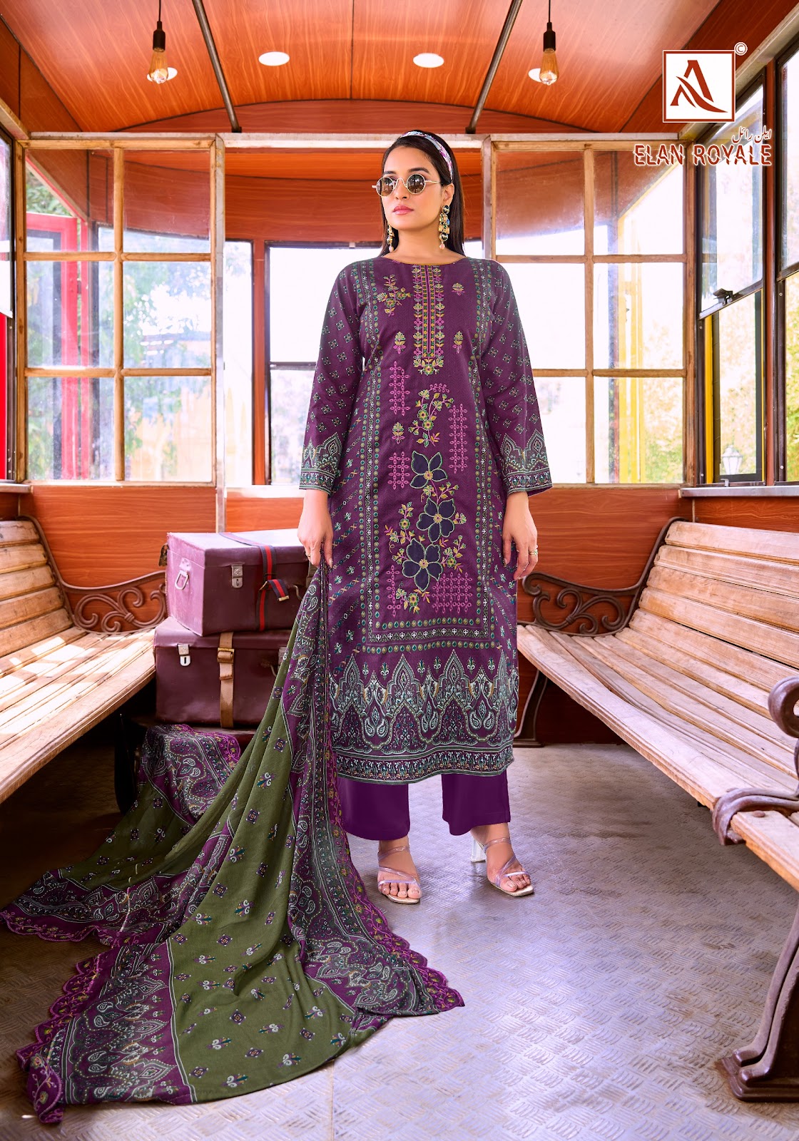 Elan Royale Alok Cambric Cotton Karachi Salwar Suits Exporter India