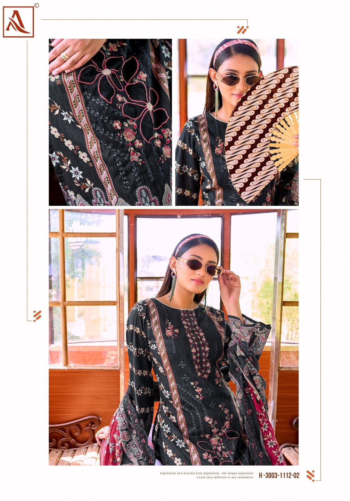 Elan Royale Alok Cambric Cotton Karachi Salwar Suits Exporter India