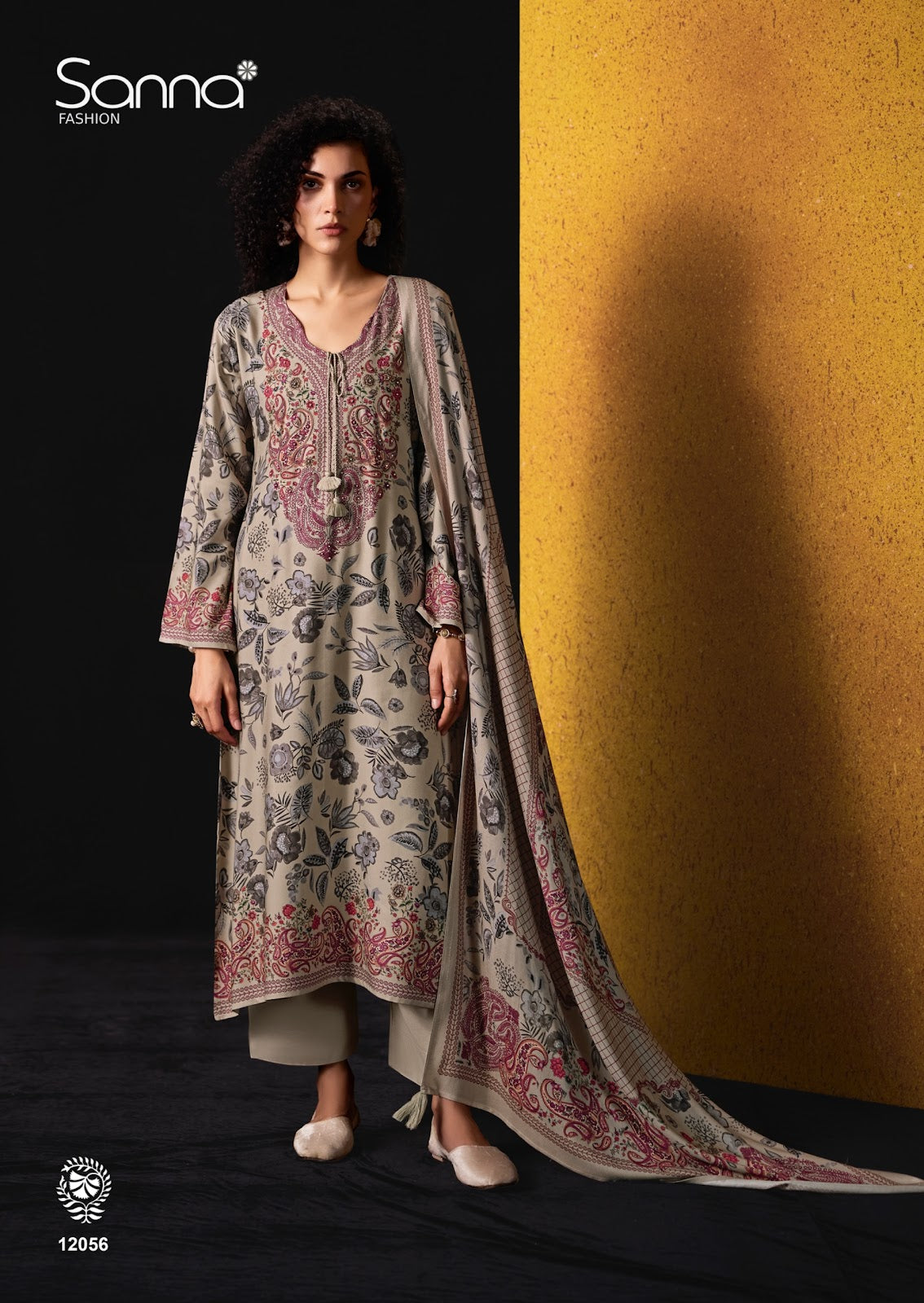 Elan Sanna Fashion Viscose Pashmina Suits Exporter Gujarat