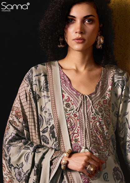 Elan Sanna Fashion Viscose Pashmina Suits Exporter Gujarat