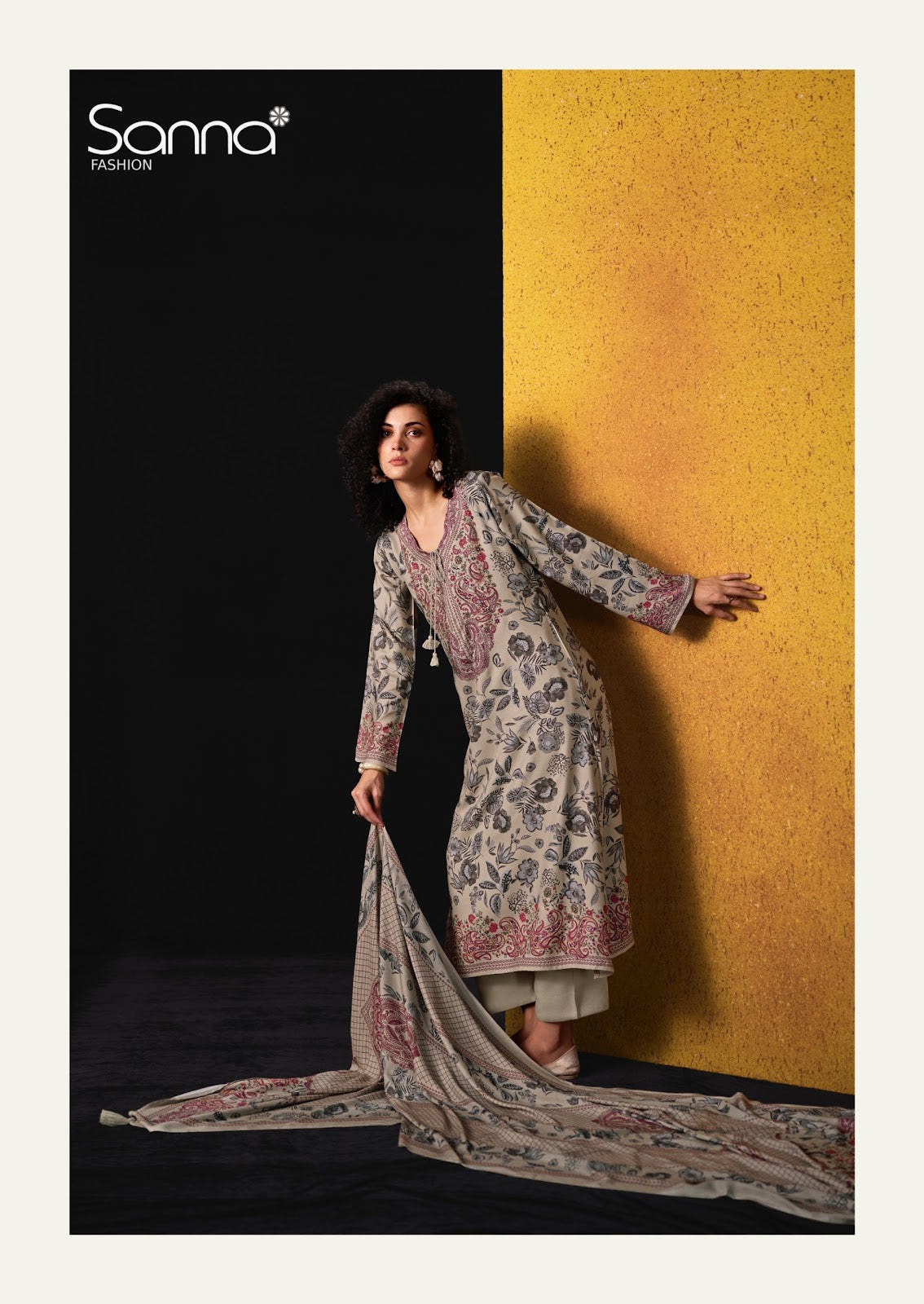 Elan Sanna Fashion Viscose Pashmina Suits Exporter Gujarat