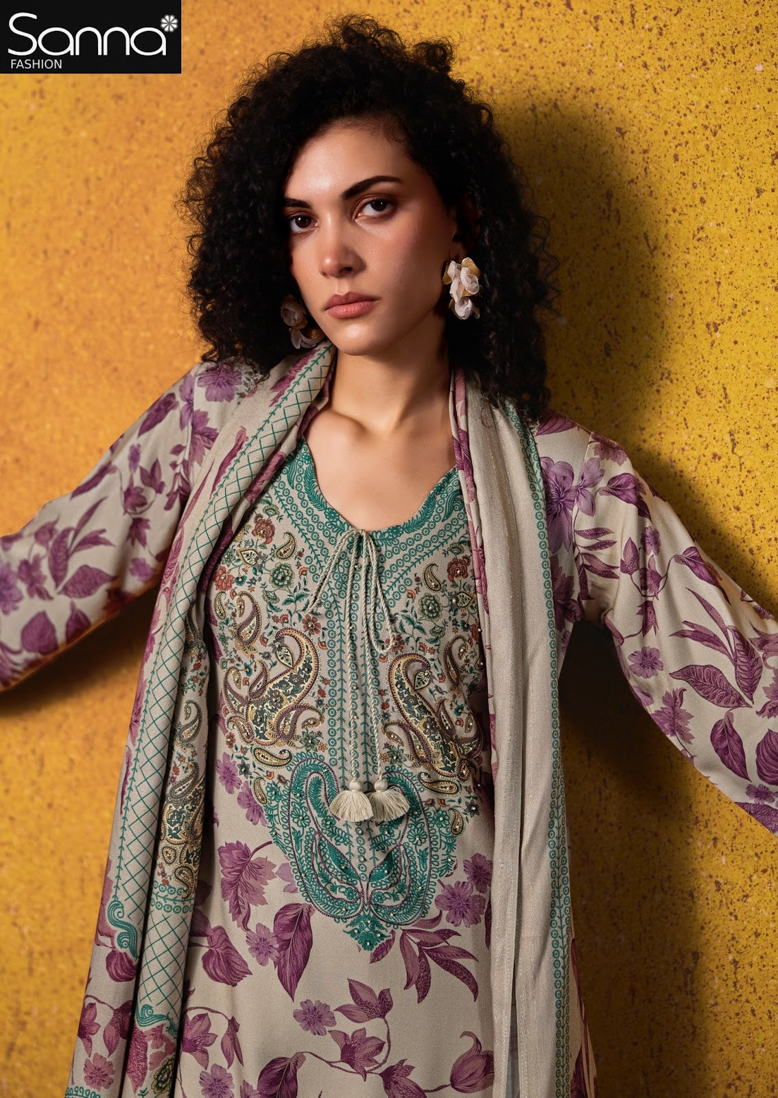 Elan Sanna Fashion Viscose Pashmina Suits Exporter Gujarat