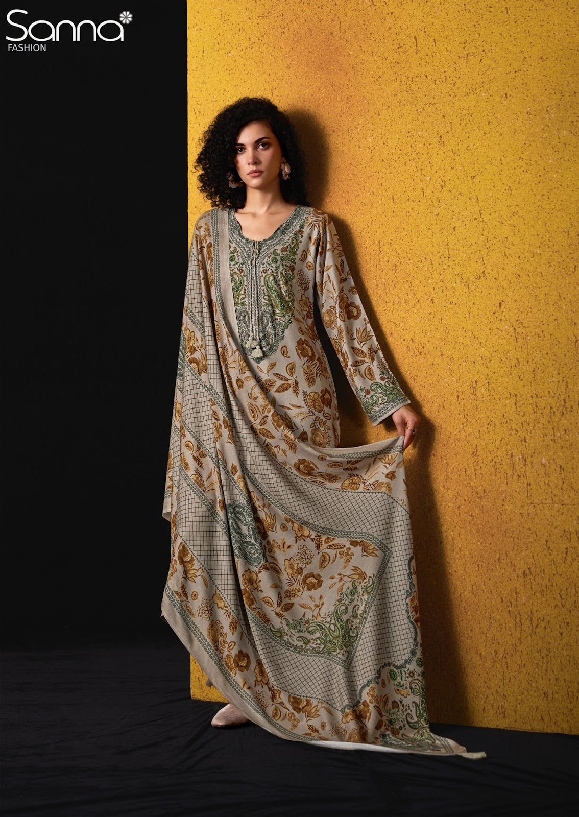 Elan Sanna Fashion Viscose Pashmina Suits Exporter Gujarat