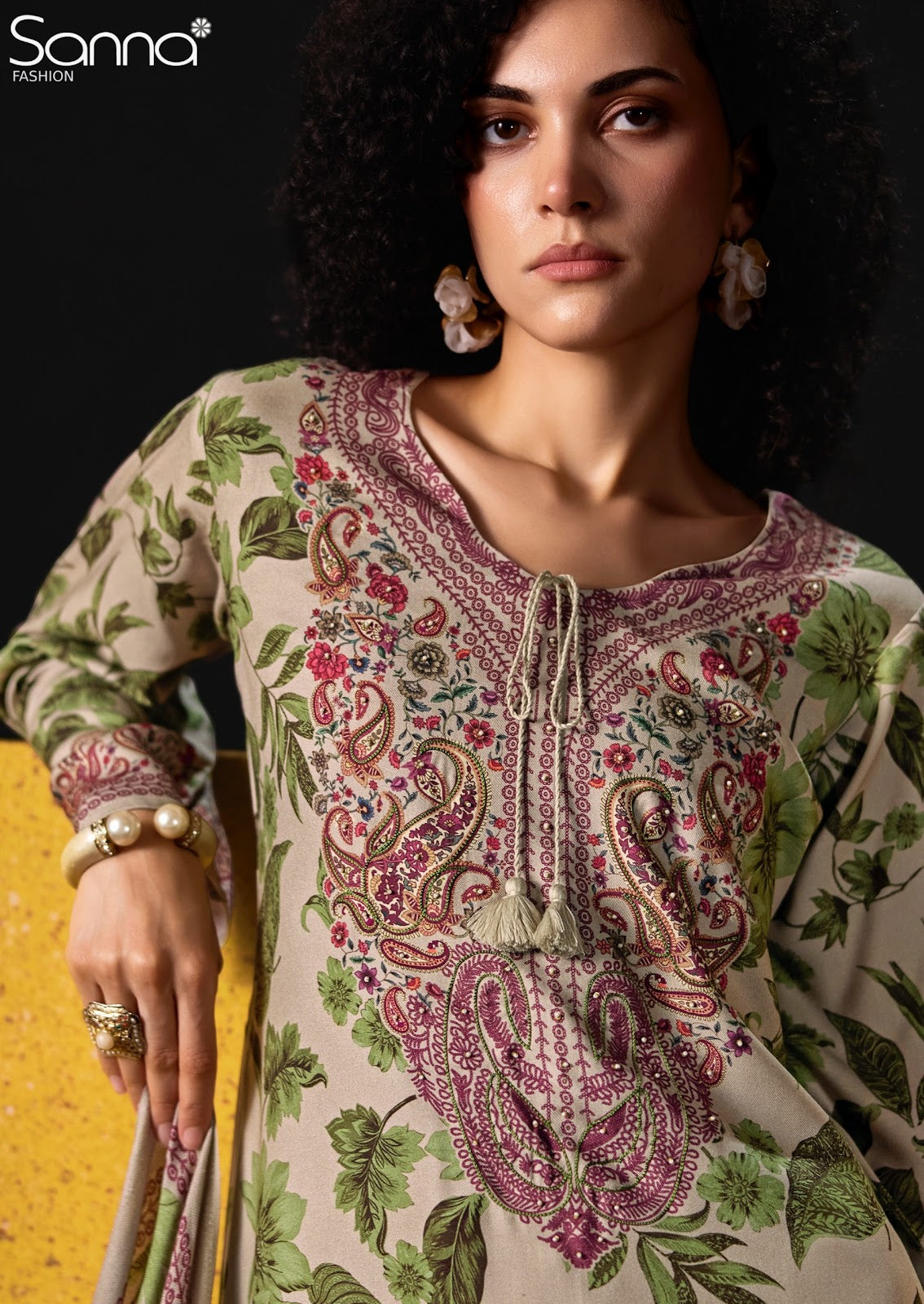 Elan Sanna Fashion Viscose Pashmina Suits Exporter Gujarat