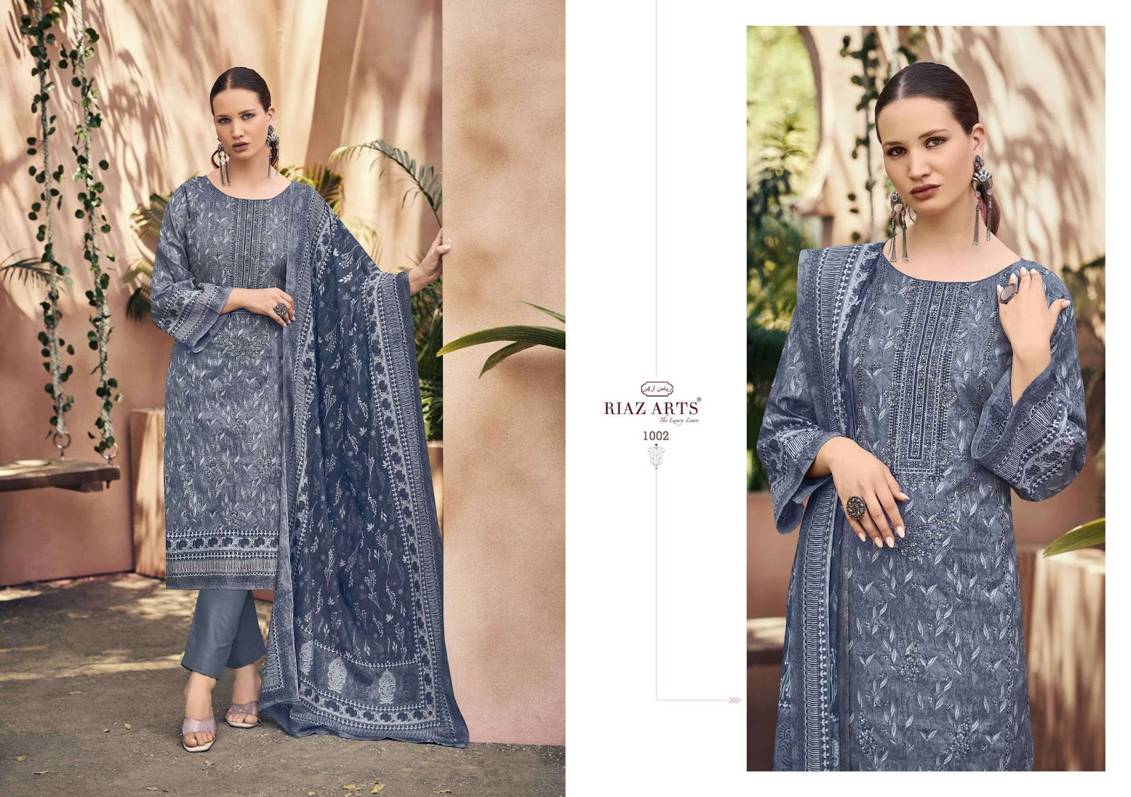Elan Vol 3 Riaz Art Lawn Cotton Karachi Salwar Suits Wholesale Rate