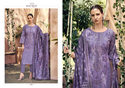 Elan Vol 3 Riaz Art Lawn Cotton Karachi Salwar Suits Wholesale Rate