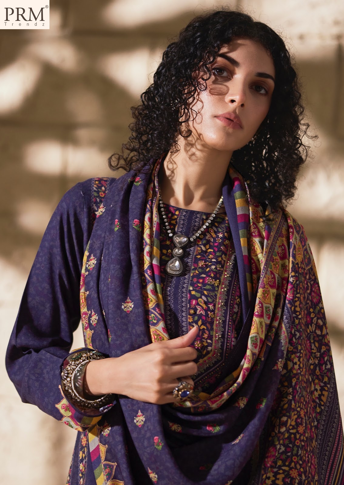 Elara Prm Trendz Viscose Pashmina Suits Supplier Gujarat