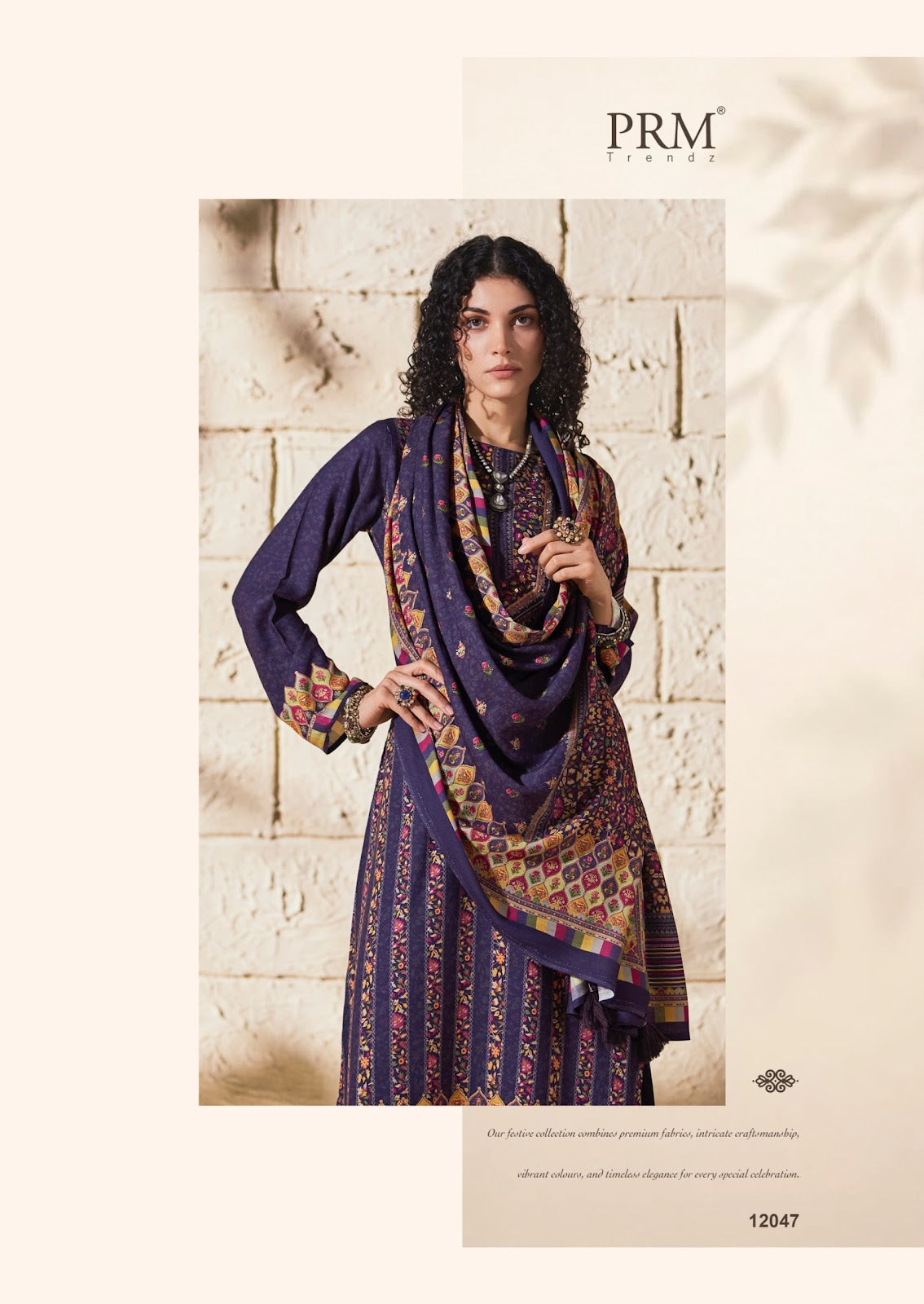 Elara Prm Trendz Viscose Pashmina Suits Supplier Gujarat