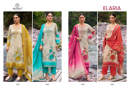 Elaria Rupali Jam Satin Pant Style Suits Exporter