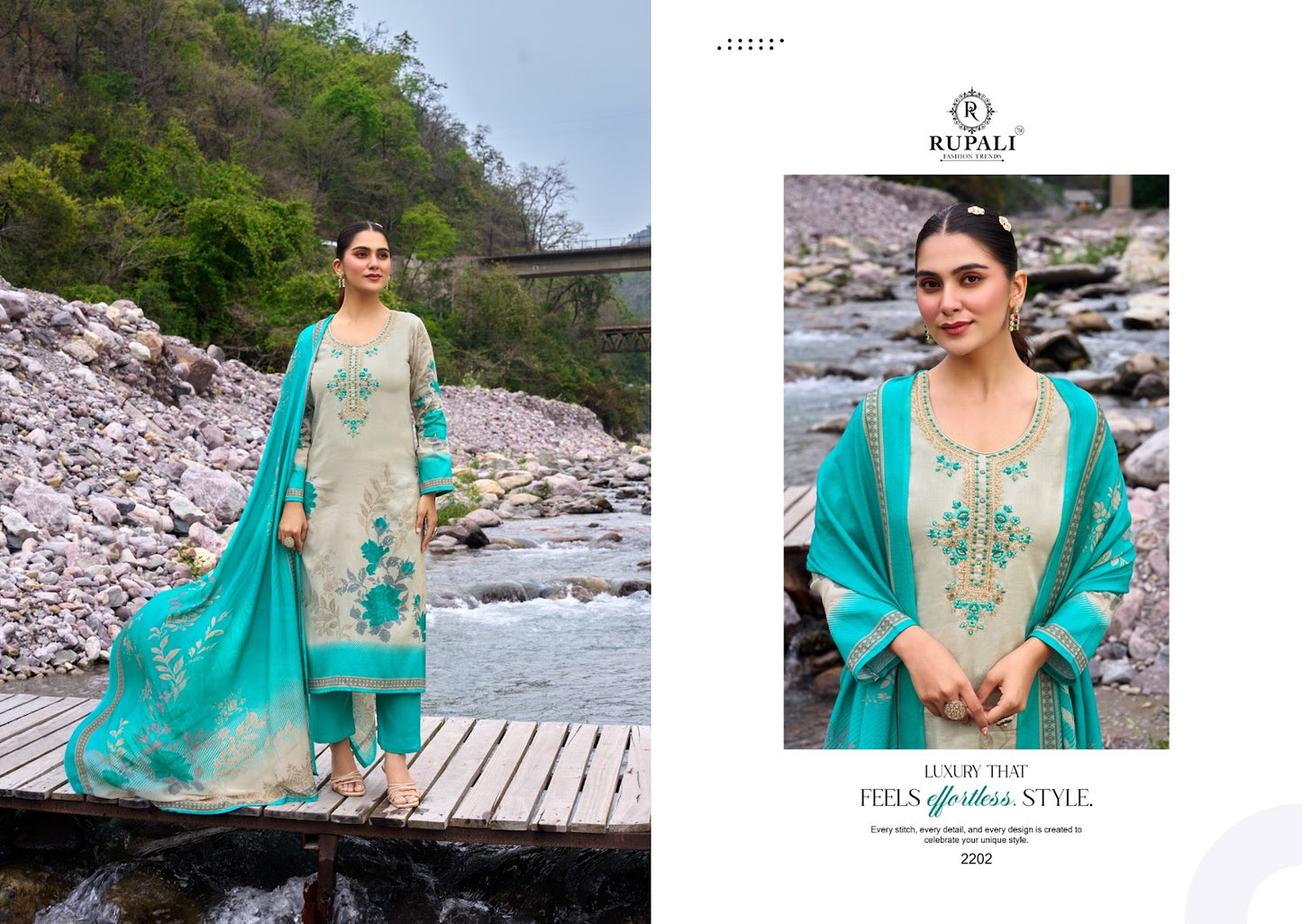 Elaria Rupali Jam Satin Pant Style Suits Exporter