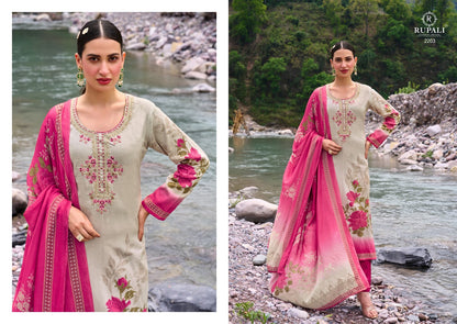 Elaria Rupali Jam Satin Pant Style Suits Exporter