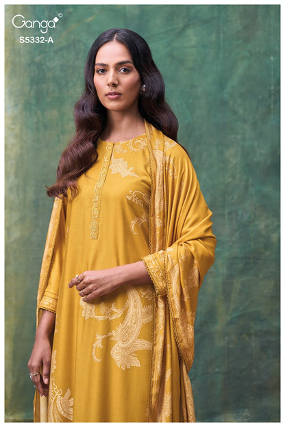Elarya S5332 Ganga Wool Pashmina Suits Manufacturer