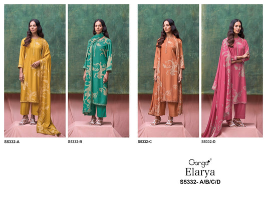 Elarya S5332 Ganga Wool Pashmina Suits Manufacturer