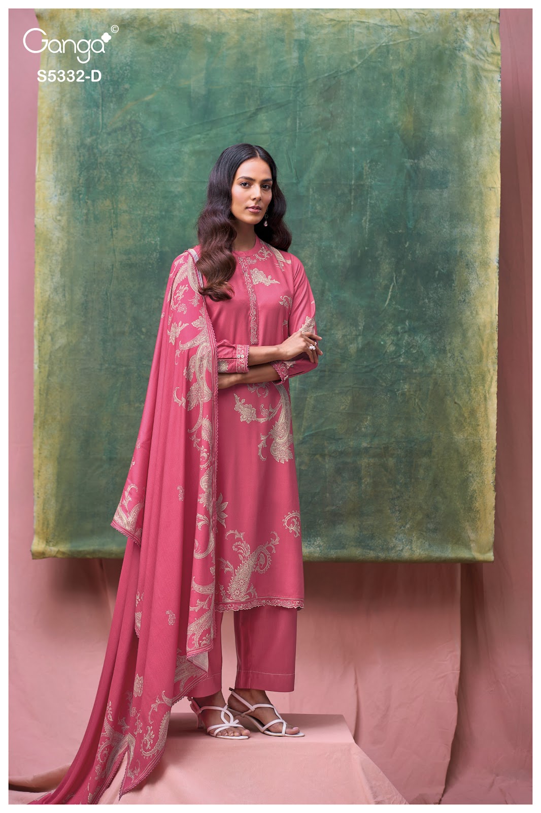 Elarya S5332 Ganga Wool Pashmina Suits Manufacturer