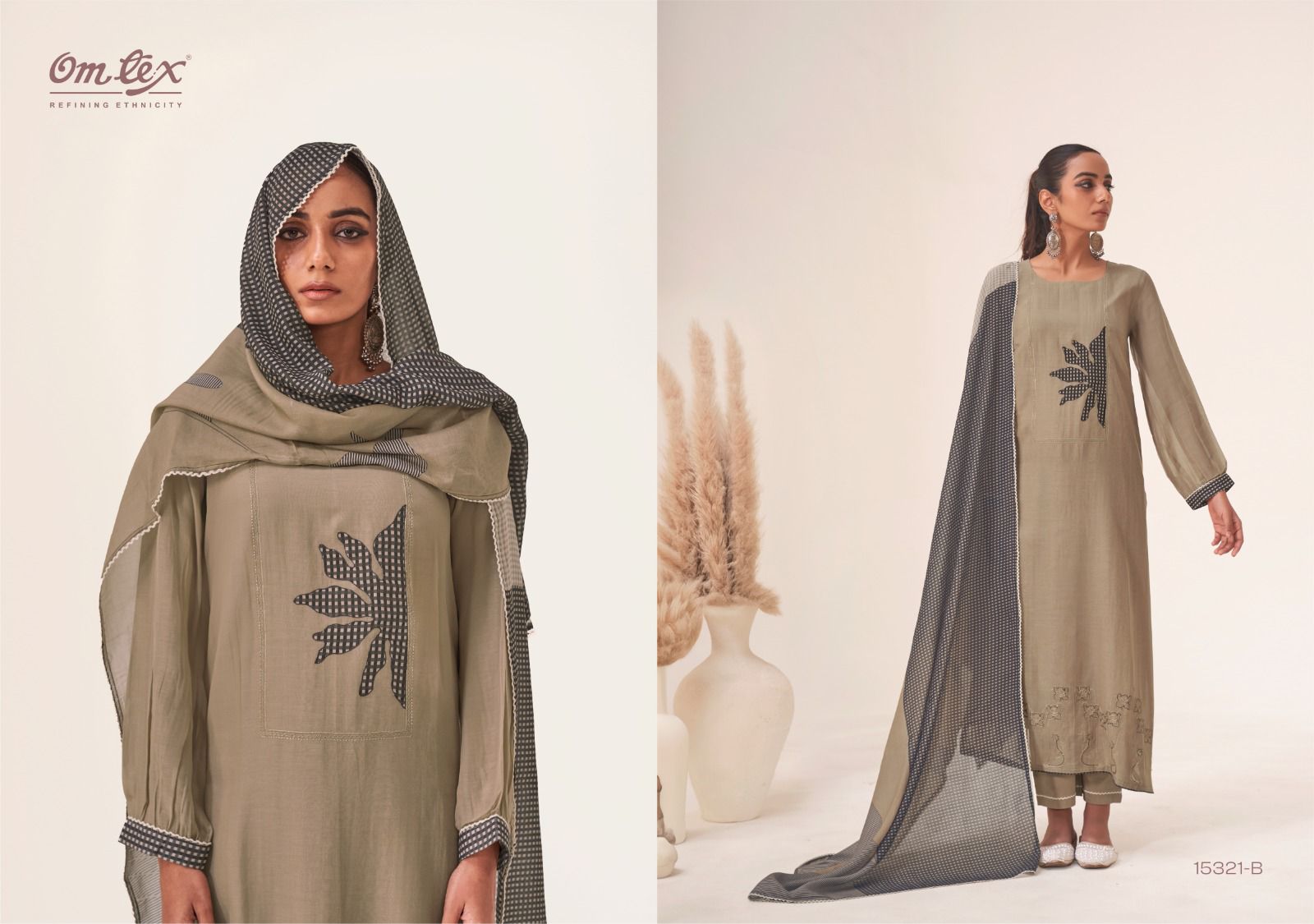 Elaya Omtex Chanderi Plazzo Style Suits Wholesale Price