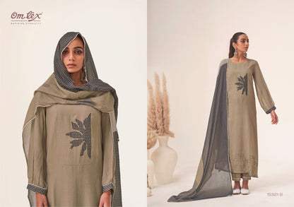 Elaya Omtex Chanderi Plazzo Style Suits Wholesale Price