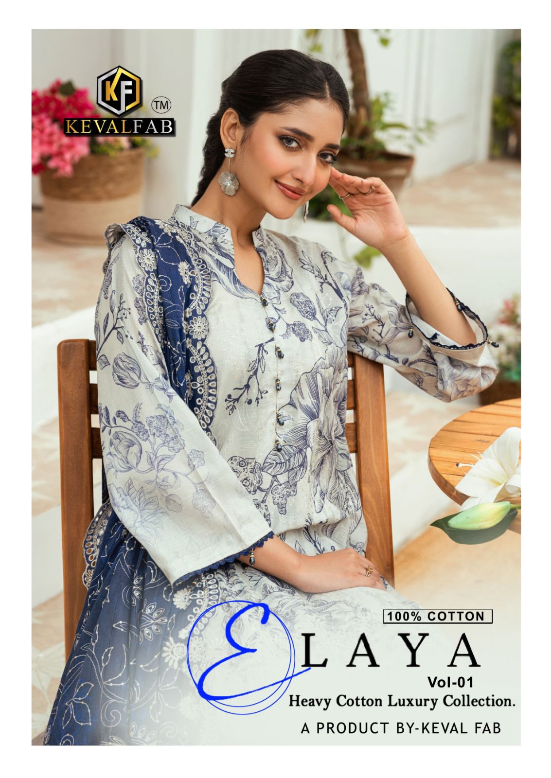 Elaya Vol 1 Heavy Cotton Luxury Collection Keval Fab Karachi Salwar Suits Exporter India