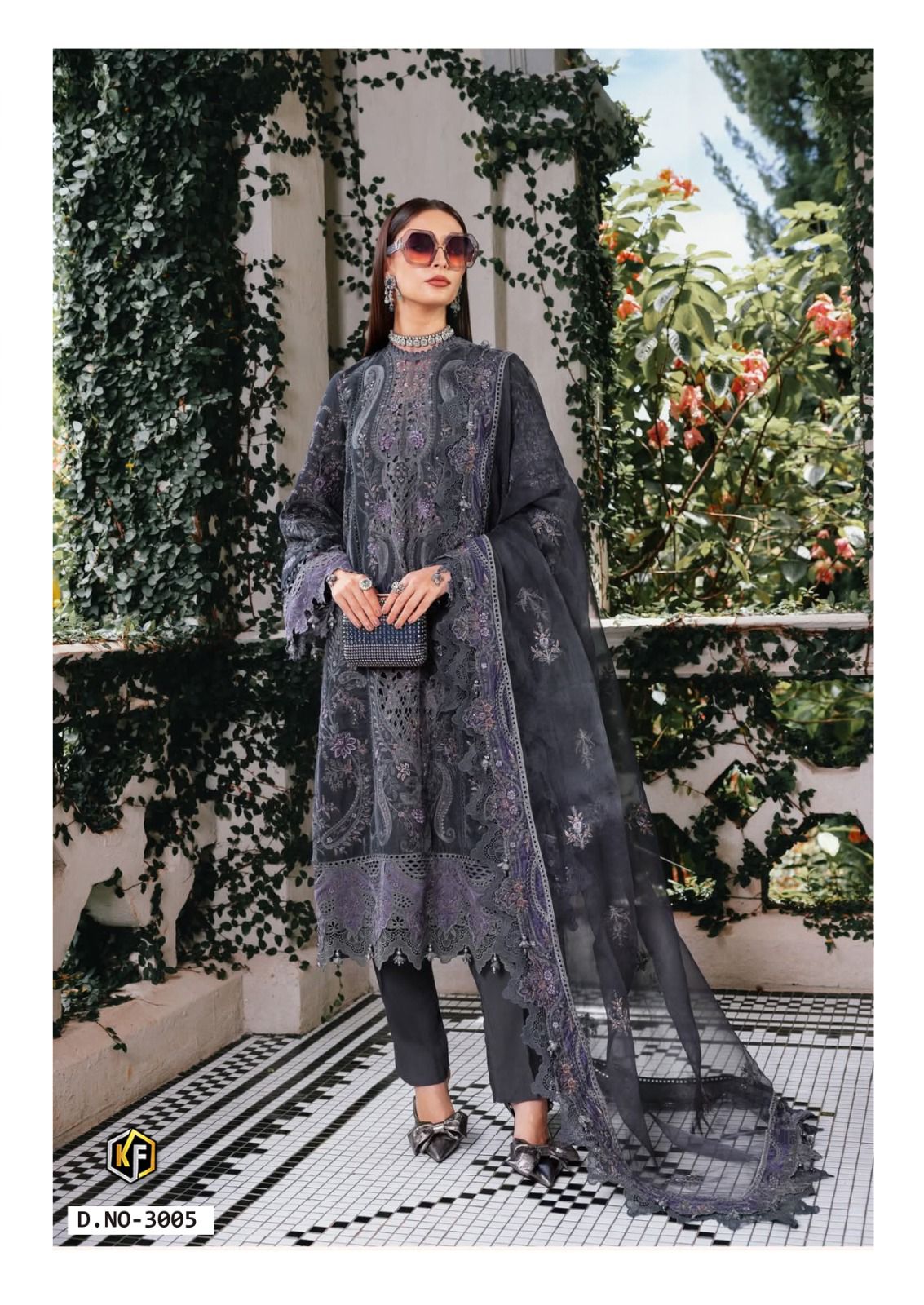 Elaya Vol 3 Keval Fab Lawn Cotton Karachi Salwar Suits Exporter Gujarat