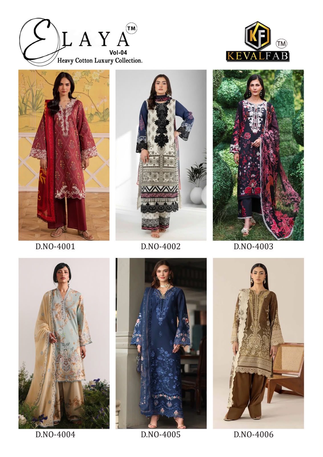 Elaya Vol 4 Keval Fab Lawn Cotton Karachi Salwar Suits Manufacturer