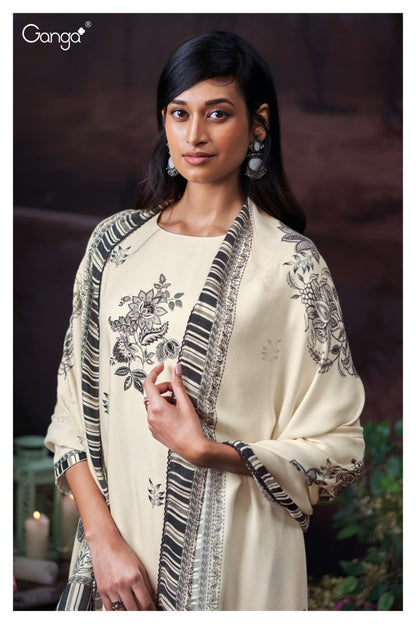 Eleanor 3786 Ganga Wool Pashmina Suits Wholesaler India