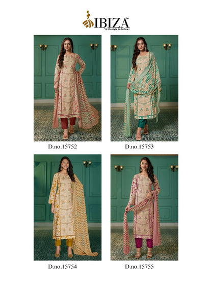 Eleanor Ibiza Pure Lawn Pant Style Suits Supplier Ahmedabad