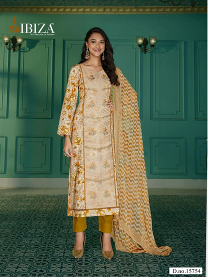 Eleanor Ibiza Pure Lawn Pant Style Suits Supplier Ahmedabad