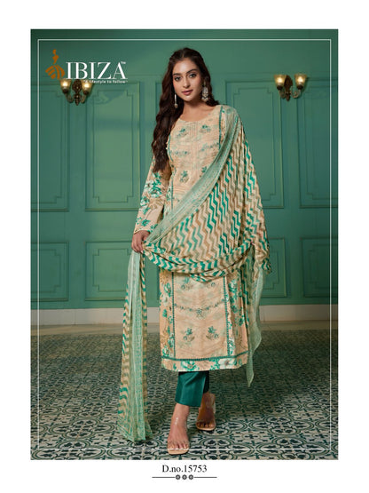 Eleanor Ibiza Pure Lawn Pant Style Suits Supplier Ahmedabad