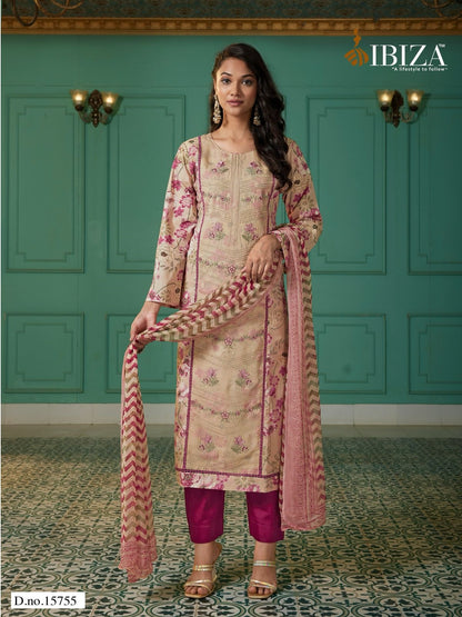 Eleanor Ibiza Pure Lawn Pant Style Suits Supplier Ahmedabad