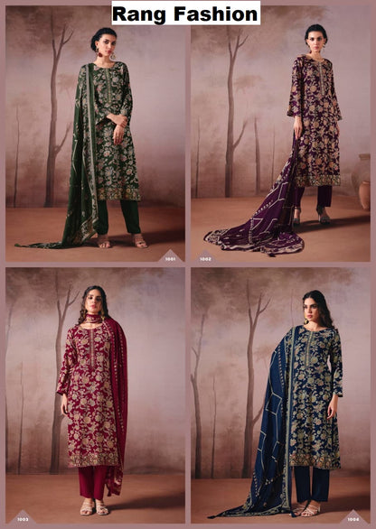 Elegance Rang Fashion Pashmina Suits Wholesale