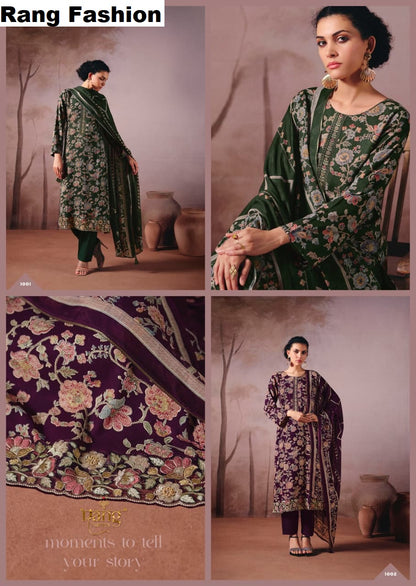 Elegance Rang Fashion Pashmina Suits Wholesale
