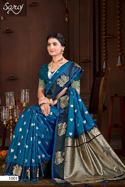 Elegance Silk Vol 3 Saroj Silk Sarees Wholesaler