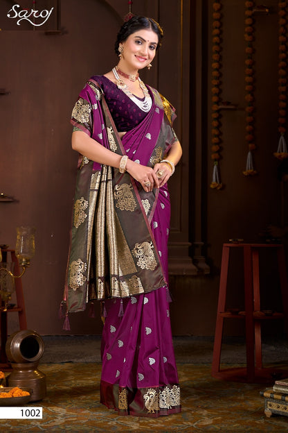 Elegance Silk Vol 3 Saroj Silk Sarees Wholesaler