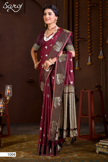 Elegance Silk Vol 3 Saroj Silk Sarees Wholesaler
