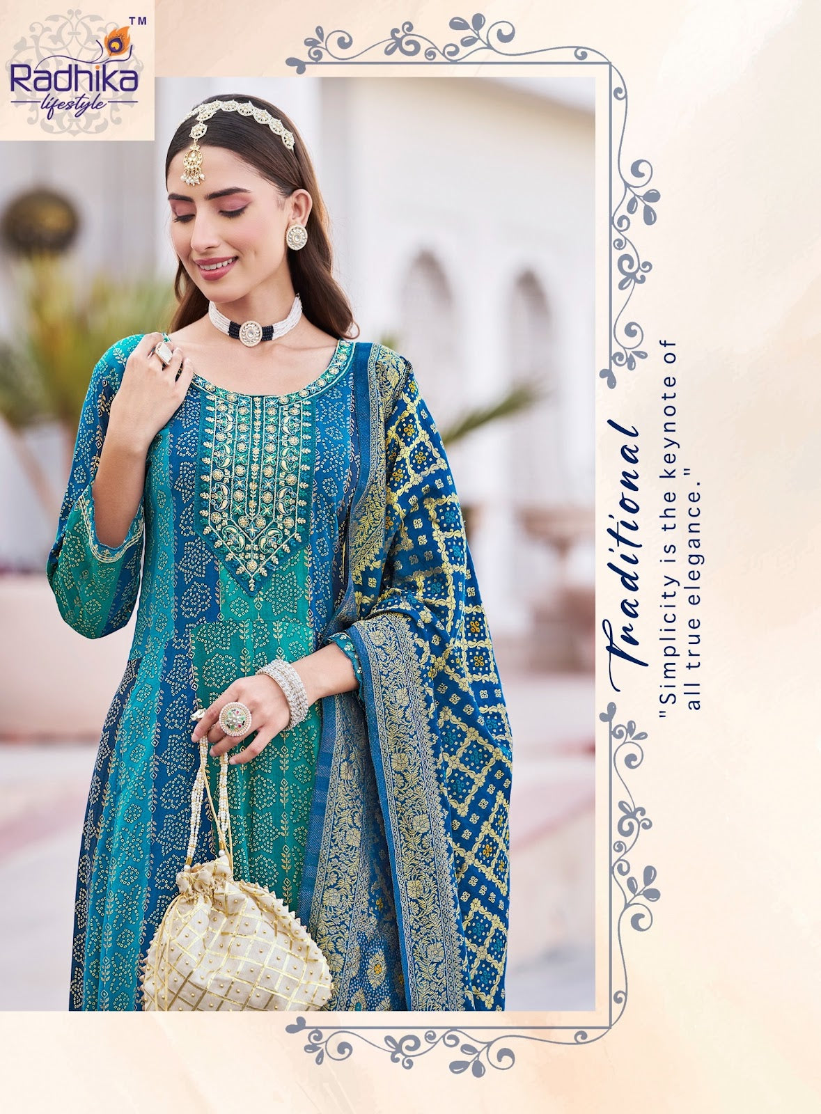 Elegance Vol 1 Radhika Lifestyle Reyon Readymade Anarkali Suits Wholesaler India