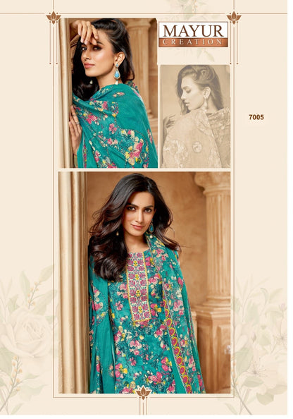 Elegance Vol 7 Mayur Creation Cotton Dress Material Manufacturer India