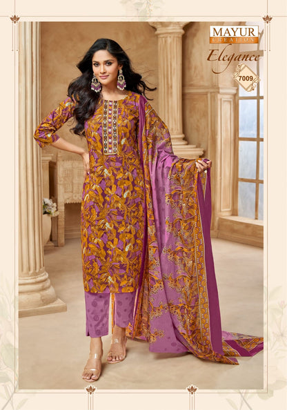 Elegance Vol 7 Mayur Creation Cotton Dress Material Manufacturer India