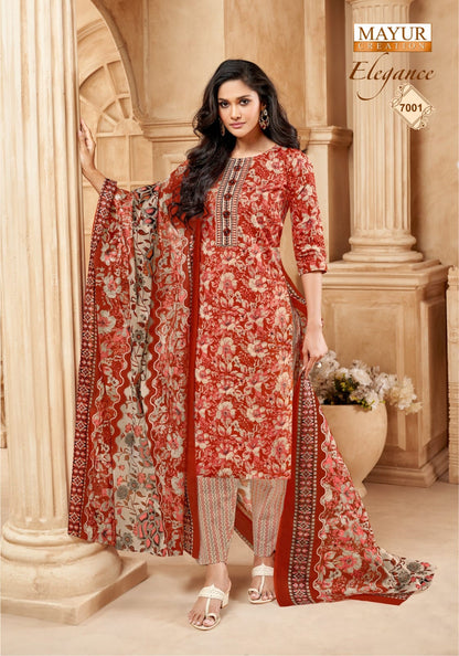Elegance Vol 7 Mayur Creation Cotton Dress Material Manufacturer India