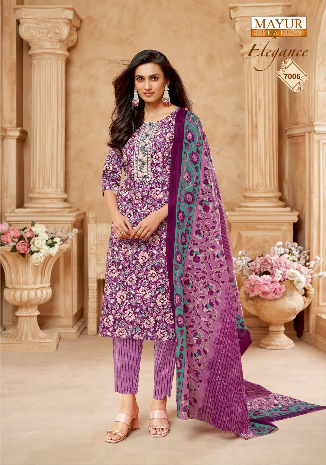 Elegance Vol 7 Mayur Creation Readymade Cotton Pant Suits Wholesale Price